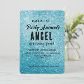 Invitation Créez votre propre Parties scintillant personnalis (Debout devant)