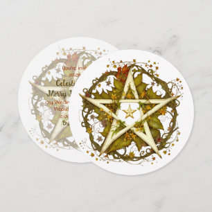 Invitation Créez votre propre Pentacle de feuilles d'automne