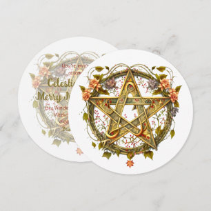 Invitation Créez votre propre pentacle Floral victorien
