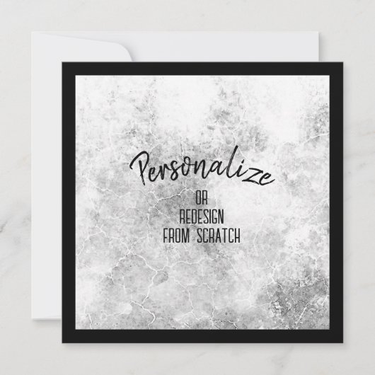 Invitation Créez votre propre personnalisation (Devant)