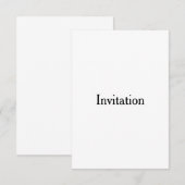 Invitation Créez Votre Propre Promotion Simple de Marque (Devant / Derrière)