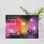 Invitation Créez votre propre Rock Anniversaire Fête Invitati (Debout devant)