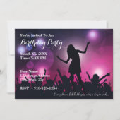 Invitation Créez votre propre Rock Anniversaire Fête Invitati (Devant)