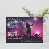 Invitation Créez votre propre Rock Anniversaire Fête Invitati (Debout devant)