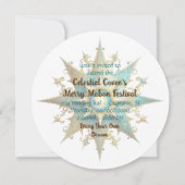 Invitation Créez votre propre Steampunk Yule Snowflake (Dos)