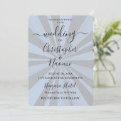 Invitation Créez votre propre Sunburst Deep Retro Personnalis (Debout devant)