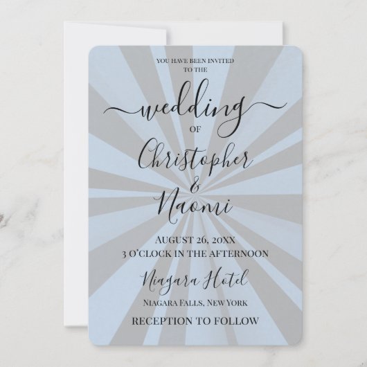 Invitation Créez votre propre Sunburst Deep Retro Personnalis (Devant)