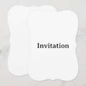 Invitation Créez Votre Propre Support Personnalisé Simple 5" (Devant / Derrière)