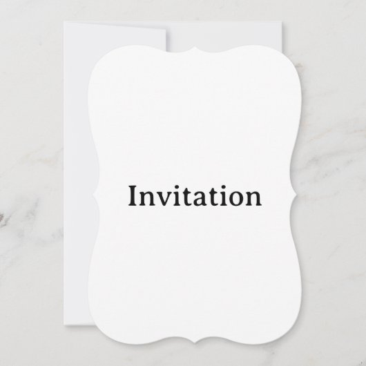 Invitation Créez Votre Propre Support Personnalisé Simple 5" (Devant)