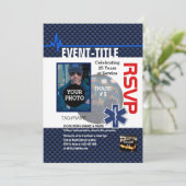 Invitation Créez-vous avec 4 images et 12 lignes de texte (Debout devant)