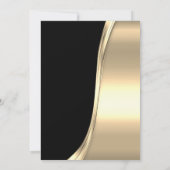 Invitation Crème Balls de Noël, Gold Corporated Party (Dos)