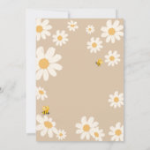 Invitation Crème Beige Daisy Bay Baby shower Bee (Dos)
