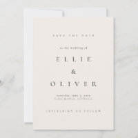 Crème beige et noir Elegant Boho Enregistrer la da