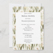 Invitation Crème Blanc Calla Lily Fête des mariées Florale (Devant)