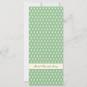 Invitation Crème Blanc Ivoire Motif à pois
