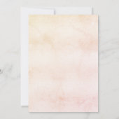 Invitation Crème d'anniversaire roux fleur sauvage rose (Dos)