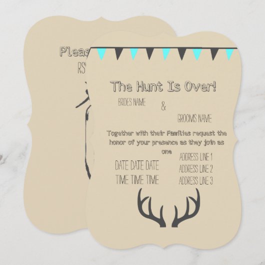 Invitation Crème de fin de chasse (Devant / Derrière)