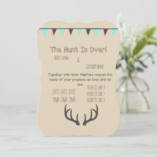Invitation Crème de fin de chasse (Debout devant)