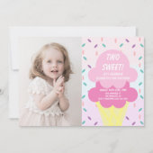 Invitation Crème de glace 2ème anniversaire (Devant)