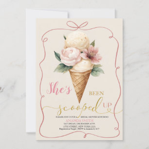 Invitation Crème De Glace De Bow Rose Regroupée Fête des mari