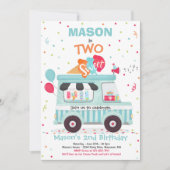 Invitation Crème de glace Deux douceurs 2e Camion Crème de gl (Devant)