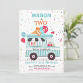 Invitation Crème de glace Deux douceurs 2e Camion Crème de gl (Debout devant)