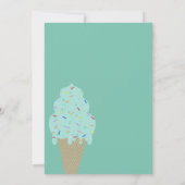 Invitation Crème de glace douce Anniversaire (Dos)