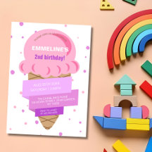 Crème de glace douce rose pourpre Anniversaire