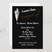 Invitation CRÈME DE GLACE Fête des mariées (Devant / Derrière)