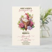 Invitation Crème de glace Fête des mariées ramassée (Debout devant)