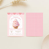Invitation Crème de glace fraise Boutique Anniversaire Invita