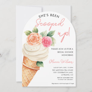 Invitation Crème de glace rose et violet et Fête des mariées