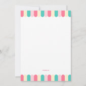 Invitation Crème de glace Scoops Invitation (Dos)