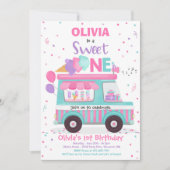 Invitation Crème de glace sucrée un camion de glace d'anniver (Devant)