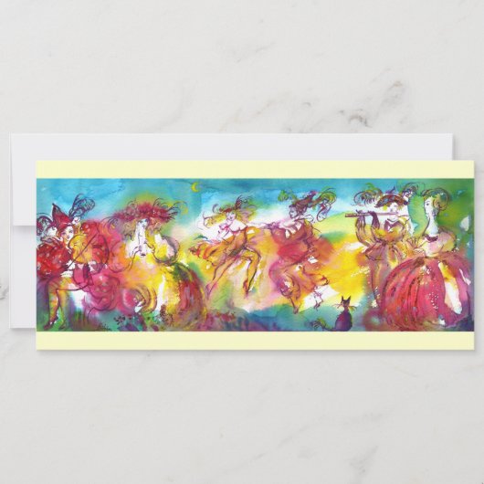 Invitation crème de NUIT DE CARNIVAL (Devant)