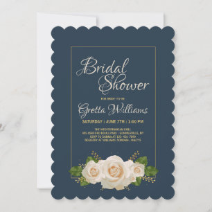 Invitation crème de roses