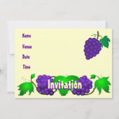 Invitation Crème d'invitation Beaujolais nouveau (Dos)