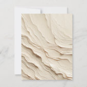 Invitation Crème d'ivoire botanique Bohème Texturé RSVP (Dos)