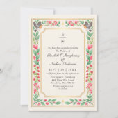 Invitation Crème Enchantant Jardin botanique Mariage Photo (Devant)