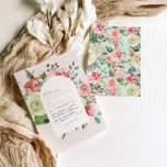 Invitation Crème et Rose | Romantic Spring Florals Mariage<br><div class="desc">Un mariage à l'ambiance fleurie est tout ce dont vous avez besoin pour passer une journée agréable et lumineuse ! Un doux roux associé à de jolis pastels et du rouge pavot créent un merveilleux équilibre de chaud et cool pour tout événement. Que ce soit la salle de bal, l'église...</div>