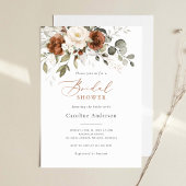 Invitation Crème florale Fête des mariées verte