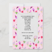 Invitation Crème glacée Anniversaire Consoles de fête Invitat (Devant)