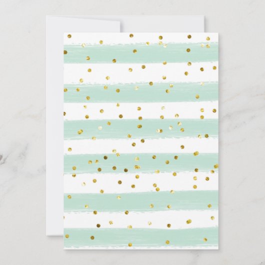 Invitation Crème glacée bleu et menthe Trois Scoops de Fun (Dos)