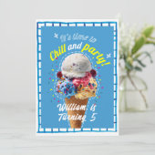Invitation Crème glacée de frisson et de fête Anniversaire (Debout devant)