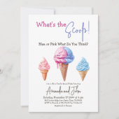 Invitation Crème glacée douce Ce que la Scoop Genre révèle (Devant)