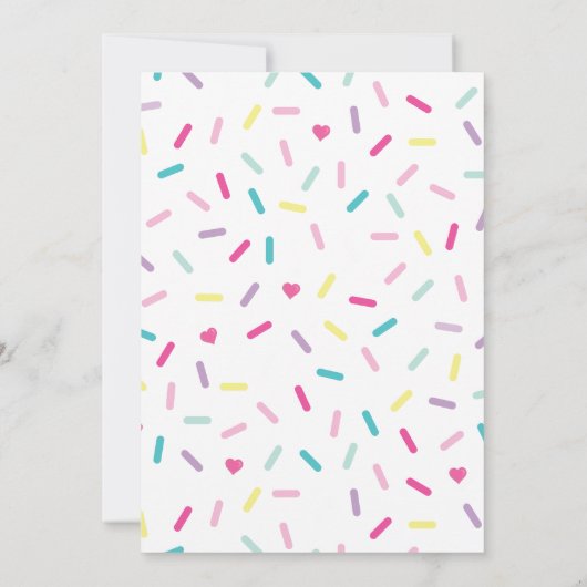 Invitation Crème glacée et gâteau Neuf est doux 9e anniversai (Dos)