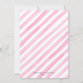 Invitation Crème glacée et sucreries Fille rose Anniversaire (Dos)