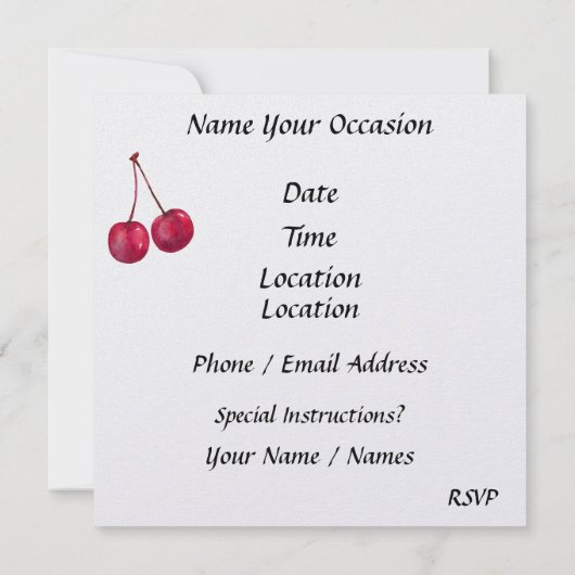 Invitation Crème glacée irrésistible - SRF (Dos)