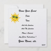 Invitation Crème glacée Paradise Beach (Dos)