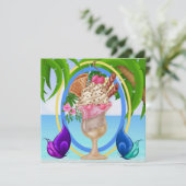 Invitation Crème glacée Paradise Beach (Debout devant)